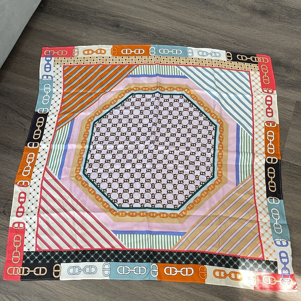 Silk Print Scarf - Picture 2 of 4